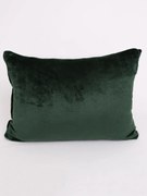 Obliečka na vankúš mikroplyš 50 × 70 cm – Laura tmavo zelená