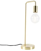 Stolná lampa v štýle Art Deco mosadz - Facil