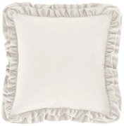 Zamatový dekoračný vankúš 43x43 cm Velvet Double Frill – Catherine Lansfield