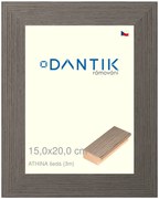 DANTIK rám na obraz 15x20 | ATHINA šedá (Sklo Čiré)