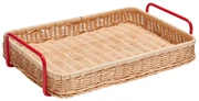 Hübsch Ratanový podnos Splint Red/Natural