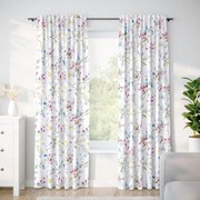 Goldea bavlnený záves - maľované lúčne kvety 140x150 cm