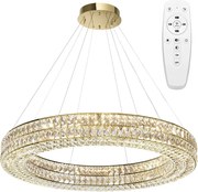 Toolight Toolight, LED stropné svietidlo 80cm + diaľkový ovládač, APP1569-CP, zlatá, OSW-06988