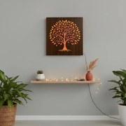 LED obraz Strom života – drevený obraz s podsvietením | SENTOP LED0561