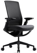 BESTUHL Kancelárska stolička ROLY BLACK antracit šedá