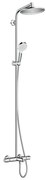 Hansgrohe Crometta S, Showerpipe 240 1jet s vaňovým termostatom, chrómová, HAN-27320000