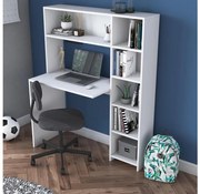 Pracovný stôl s policou RANI 113,2x141,8 cm biela