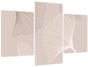 Obraz - Béžové listy N⁰6 (90x60 cm)