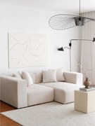 Rohová sedacia súprava Yorky mini (biela)