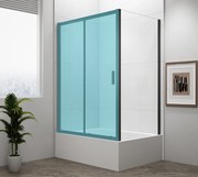 Polysan Polysan, DEEP BLACK sprchová bočná stena 750x1650mm, číre sklo, MD3116B