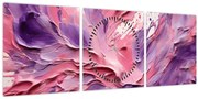 Obraz - Romantická abstrakcia (s hodinami) (90x30 cm)