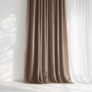 Goldea dekoračný záves marbella - moka 140x135 cm