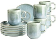 Mäser Súprava šálok na espresso s podšálkami Cordelia Atacama Green, 6+6 ks