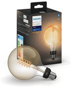 LED Stmievateľná žiarovka Philips Hue WHITE FILAMENT G125 E27/7W/230V 2100K