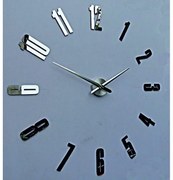Nástenné hodiny zrkadlo HOPARTI 3D DIY Hodiny ako obraz Moderné nalepovacie nástenné hodiny | 3D hodiny 12SZ041 HEU+