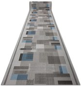 Protišmykový behúň LISTRA geometrický, sivý