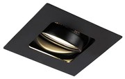 Moderné inteligentné zapustené bodové svietidlo čierne vrátane WiFi GU10 - Artemis
