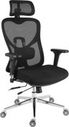 Kancelárska ergonomická stolička Neoseat JAMES — čierna, nosnosť 150 kg