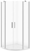 Cersanit Moduo, štvrťkruhový sprchovací kút 80x80x195cm, 6mm číre sklo, chrómový profil, S162-018