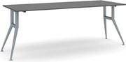 Rokovací kancelársky stôl WIDE, 220x80 cm, grafit