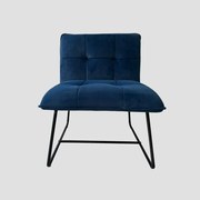 Kreslo NELOX zamatové modré 746321