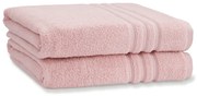 Svetloružové froté bavlnené osušky v súprave 2 ks 90x140 cm Zero Twist – Catherine Lansfield