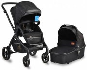 Cangaroo Detský kočík 2v1, Mira - čierny, CMB23