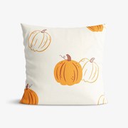 Goldea bavlnená obliečka na vankúš - jesenné tekvice 50 x 50 cm