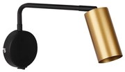 Kovové nástenné svietidlo v čierno-zlatej farbe Tina - Candellux Lighting