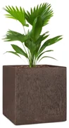 Blumfeldt Solid Grow Rust, kvetináč, 40 x 41 x 40 cm, fibreclay, hrdzavá farba