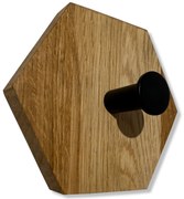 Dekorstudio Nástenný vešiak HEXAGON olejovaný dub - 1 kus