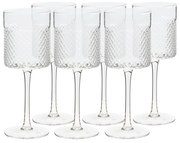 Poháre na víno, set 6 ks, 410 ml, číra, AVEIRO TYP 2