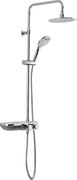 Sprchový systém SAT s termostatickou batériou biela/chróm SATSSTKP