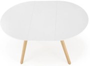 Jedálenský stôl SOLINA biela/dub