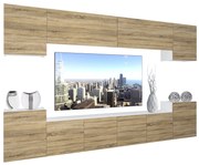 Obývacia stena Belini Premium Full Version dub sonoma+ LED osvetlenie Nexum 72