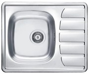 ALVEUS 1098940 - Kuchynský drez ZOOM 61,5x50 cm satin, na hornú montáž