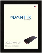 DANTIK rám na obraz 30x40 | FC černá plochá (Plexi Čiré)