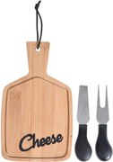 Sada na krájanie syrov Cheese 2, bambus, 20x12 cm