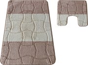 DY Kúpeľňová sada koberčekov s výrezom Sariyer - béžová