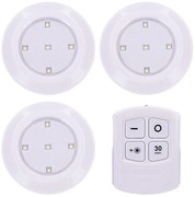 Solight WL906 - Sada 3x stmievateľných LED svietidiel s diaľkovým ovládačom LED/3xAAA