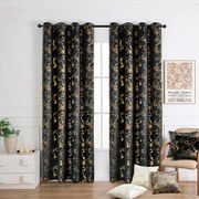 Záves na krúžkoch KLOE VET427/6/210GSM 140x250 cm  čierny