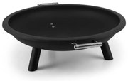 Blumfeldt Trino, ohnisko, kôš na oheň, krb na terasu, Ø 80 cm, oceľ, čierne