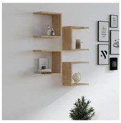 SADA 4x Nástenná polica BASE hnedá