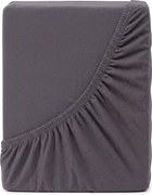 4Home jersey prestieradlo Mako antracit, 90 x 200 cm