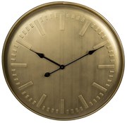 Zlaté kovové nástenné hodiny Audra - Ø 62 * 3 cm