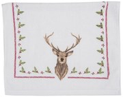 Froté kuchynský uterák s jeleňom Cosy Lodge - 40 * 66 cm