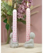 Sada 2 kameninových svietnikov IDEAS 4 SEASONS, ružová