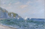 Obrazová reprodukcia Cliffs and Sailboats at Pourville, Monet, Claude