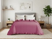 Prehoz na posteľ MONTEGO, tmavoružový Rozmer: 170 x 210 cm