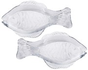 Sada sklenených tanierov RYBA 2 ks